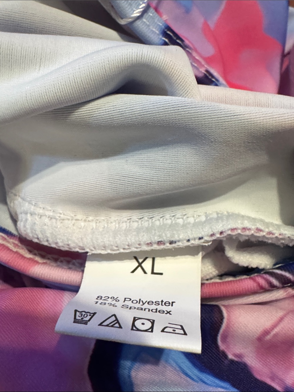 Missky Pink Marble Zip-Front One-Piece Swimsuit NWT - Picture 5 of 5